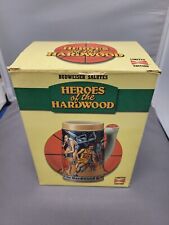Vintage Budweiser Salutes Heroes of the Hardwood Beer Stein 1991 Open Box picture