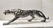X Large Leopard Metal Statue Jaguar Panther Figurine 74 cm Lion picture