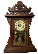 Antique Alarm Clock E.N. WELCH Victorian 1800’s Walnut Parlor Mantel Working picture