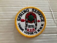 Unami Lodge One 1976 Spring Service event patch SALE picture