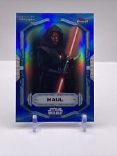 2022 Topps Finest Star Wars Maul Blue Refractor /150 picture