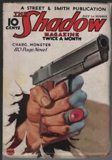 Shadow, 1934 July 1. Classic gun cover.       Pulp picture