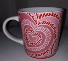 Starbucks 2005 Valentines Secret Admirer Hearts Ceramic 16 oz. Coffee Mug Heart picture