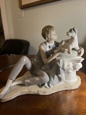 NAO LLADRO 'BOY & DOG' PORCELAIN GROUP #0188. RARE 12.5”/9”/7”Early 1977  Large picture