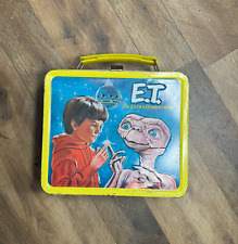 Vintage Aladdin E.T. the Extra-Terrestrial Metal Lunch Box 1982 With Thermos picture