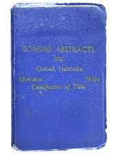 1951 - 52 Advertising Calendar Address & Memo Book Kimball Nebraska - Abstracts picture