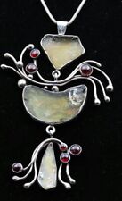 Vintage80 Rachel Gera Sterling Silver Pendent Ancient Roman Glass Signed O.O.A.k picture