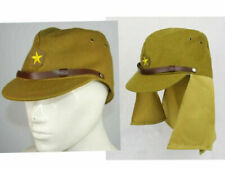 2PCS WWII IMPERIAL JAPANESE ARMY SOLDIER & Officer FIELD HAT WOOL CAP 57-60cm picture
