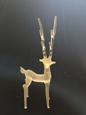 Frosted Glass Reindeer Figurine picture