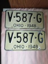 1948 Aluminum Ohio License Plates picture