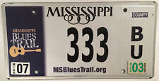 HIGHWAY 61 MUSIC TRAIL 333 license plate Palindrome Triple 3 Blues Jazz Gospel picture