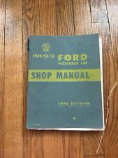 1949-50-51 Ford Passenger Cars Shop Manual Form 7098-A Softcover picture