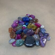 Assorted Multicolored Polished Crystals Stones 15oz picture