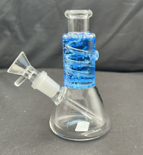freeze pipe bong 4.5 inch glycerin water pipe spiral design with 14mm bowl picture