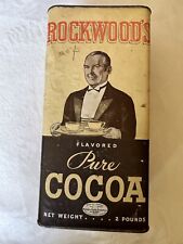 Vintage Rockwood’s Pure Cocoa 2 Pound Can picture