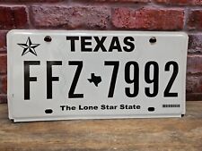 VINTAGE Texas License Plate FFZ 7992 picture