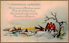 Postcard Holiday A Christmas Greeting Divided Back Posted 1924 picture