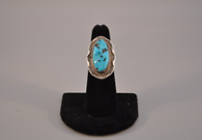 Vintage Navajo Sterling Silver Ring - Turquoise Size 5 1/4 picture