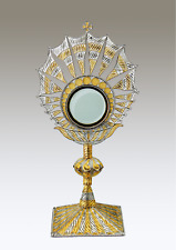 Monstrance IN Filigree' Silver With Display Extractable -100% Made IN Italy picture