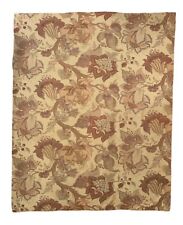 Beautiful Late 19th /. Early 20th C. French Print Jacobean Cotton Fabric 1628 picture