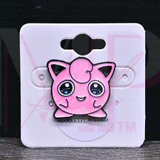 Pokemon Collectible Soft Enamel Pins Black Back Finish Rubber Clutch JIGGLYPUFF picture