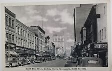 Greensboro, NC South Elm Street looking North, National Dept. Store Postcard U36 picture