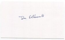 John Ellacombe Signed 3x5 Index Card Autograph WWII RAF Pilot Battle of Britain picture