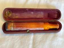 Antique Amber Colored Bakelite Cigar Cheroot Holder, Original picture