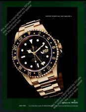 2005 Rolex GMT Master II gold watch full page photo vintage print ad picture