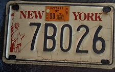 Ny 1990 Motorcycle Plate picture