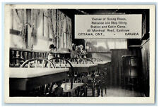 c1930's Corner of Dining Room Reliance One Stop Station Ottawa Canada Postcard picture