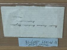 1857 antique handwritten letter from maine picture