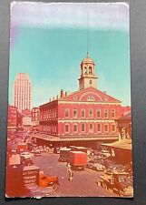 Boston Massachusetts MA Postcard Faneuil Hall Crale of Liberty Posted 1952 picture