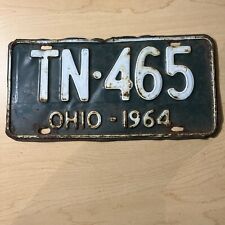 1964 Vintage OHIO License Plate Tag TN 465 picture