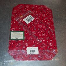 Longaberger Backyard Bandanna 2-PLACEMATS + 2-NAPKINS ~Made in USA~ New in Bags picture
