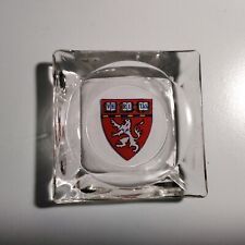 Vintage HARVARD Square Clear Glass Ashtray picture