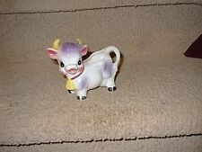 Vintage Fine Quality Japan Purple Cow Creamer Figure picture