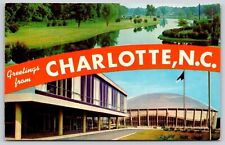 Greetings Charlotte North Carolina Nc Postcard picture