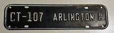 1960 Arlington  Virginia  License Plate Topper, Issue #CT-107, Good Used picture