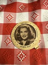 1947 Dixie Lids Velvet Ice Cream Good Plus No Reserve Vintage Lizabeth Scott picture