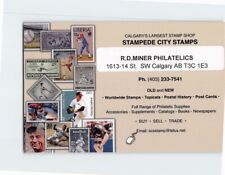 Postcard Calgary's Largest Stamp Shop Stampede City Stamps Alberta Canada picture