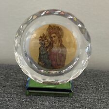 Vintage Glass Jesus And Mary Icon Small picture