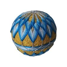 Vintage Japanese Traditional Handcraft Temari Ball Culture Craft Thread Fractals picture
