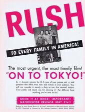 On To Tokyo 1945 WWII US Army ORIGINAL Vintage 9x12 Industry Ad  picture