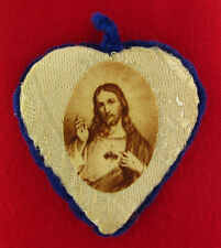 Vintage AGNUS DEI Wax Sacramental LAMB OF GOD Religious SACRED HEART Devotional picture