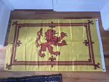 Vintage Silk Lion Rampant Royal Banner of Scotland Flag 3’ By 5’ picture