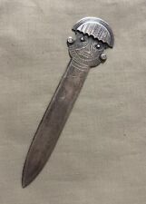 Vintage Artisan Peruvian Incan Tribal Sterling Silver Letter Opener picture
