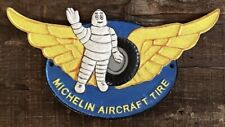 MICHELIN Aircraft Tire, Chelsea 1981, Cast Iron Wall Sign, 7” x 13.5” picture