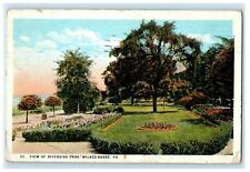 1925 View of Riverside Park, Wilkes-Barre, Pennsylvania PA Postcard picture