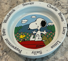 Johnson Bros. SNOOPY & WOODSTOCK  PEANUTS shallow ceramic bowl picture